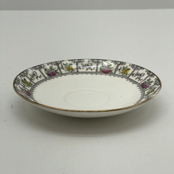 Tea Cup and Saucer Set 1834 Floral Design Fine Bone China Made in England - Picture 11 of 15